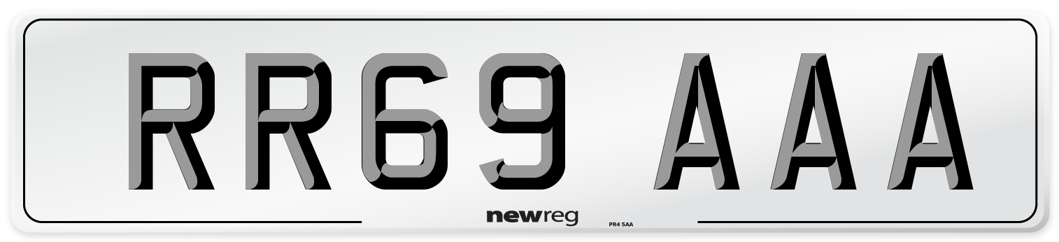 RR69 AAA Number Plate from New Reg